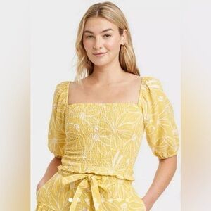 Puff sleeve and maxi skirt set in size L - excellent condition